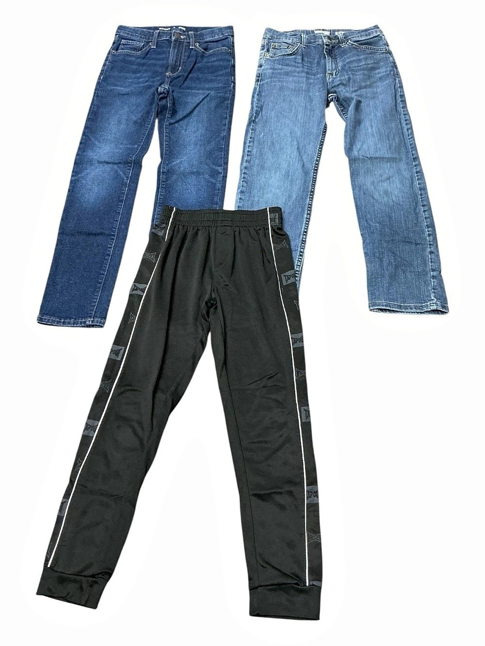 Old Navy, Wrangler, & Tapout Kids Jeans & Track Pants Blue & Black